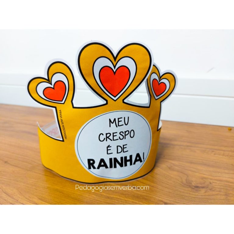 Coroa - MEU CRESPO É DE RAINHA - Pedagogia sem Verba